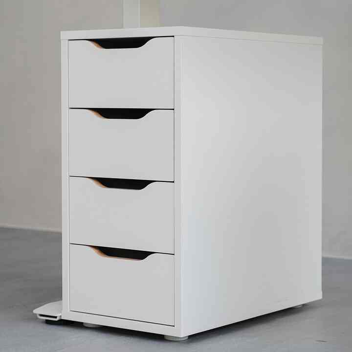 4段キャスター付き引き出し 33cm［4色・2種］