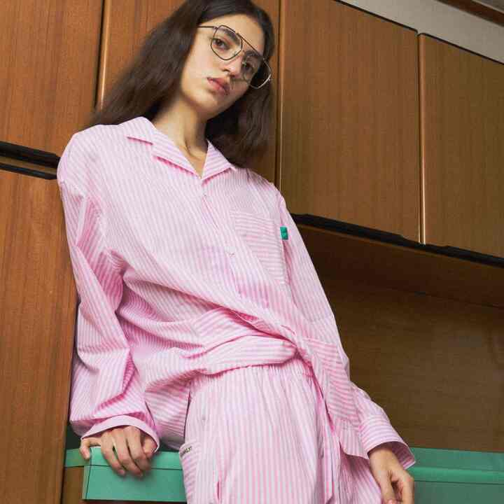 FRANKLY 3 Piece Stripe Pajama Set , 4colors