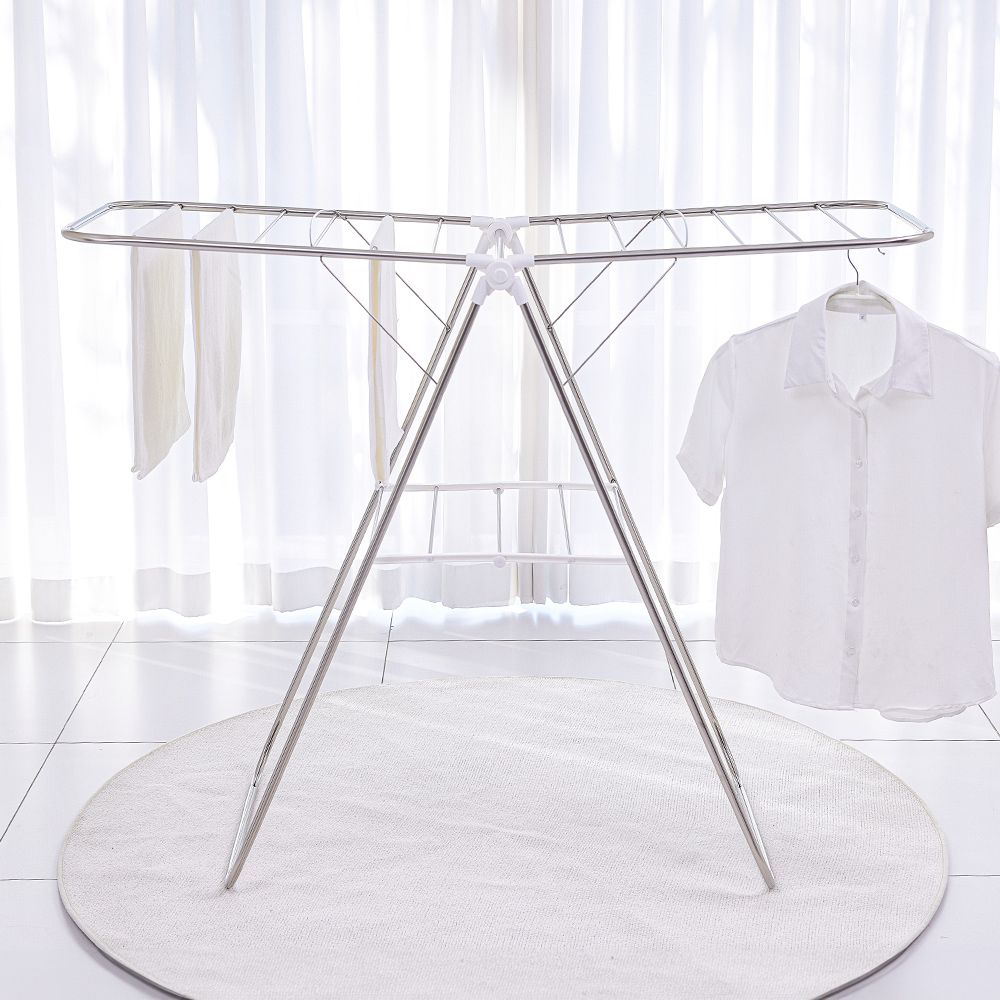 신바람 국내생산 접이식 빨래 건조대 대형 화이트 스테인레스