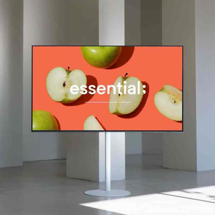 イーゼル型 移動式 TVスタンド［2色］