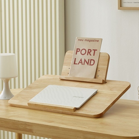 데스크수납·정리 > 원목 독서대 책 독서 필기 4단 테블릿 받침대 각도 높이 조절 북스탠드 | 오늘의집 쇼핑