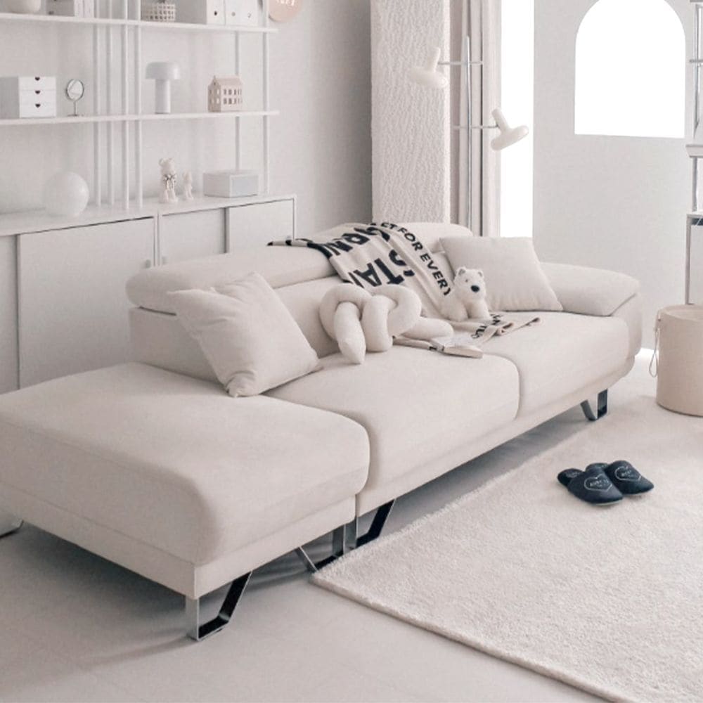 [신상품] 도모디자인 세니아 3.5인용 기능성 프리미엄 원단 패브릭 소파 세트 스툴 포함