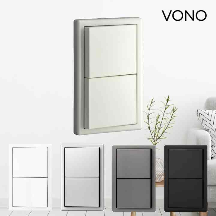 VONO スイッチ 2口［5色］
