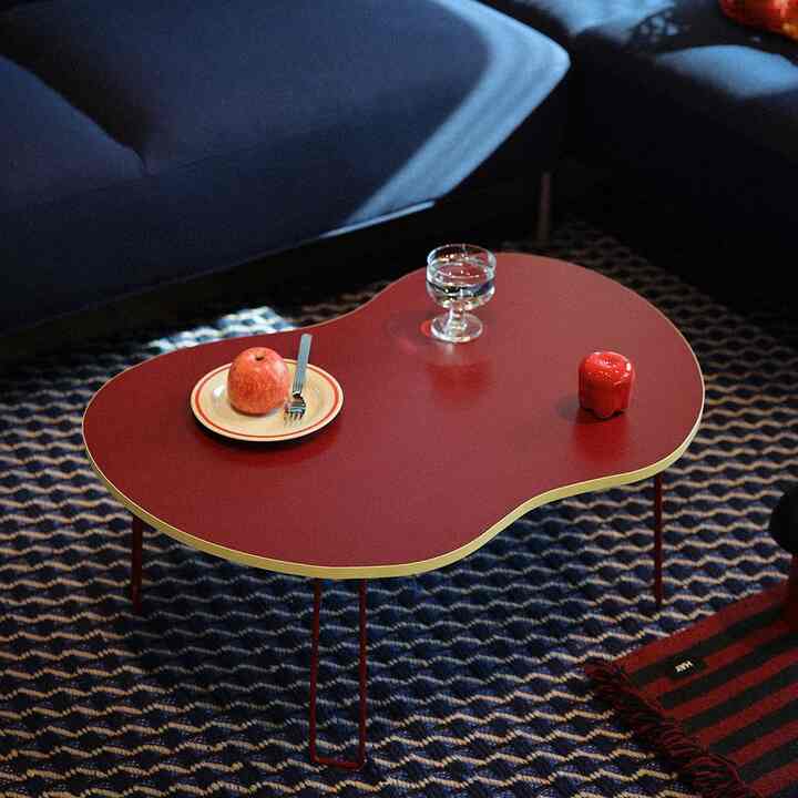 スーパーマット アップル形 折りたたみ テーブル［10色・2サイズ］