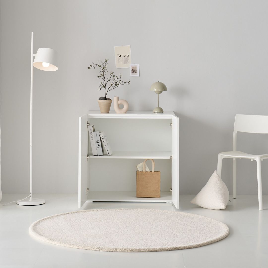 [신상품] 로즈가구 800 루키 폭넓은 수납장 미니장 E0등급