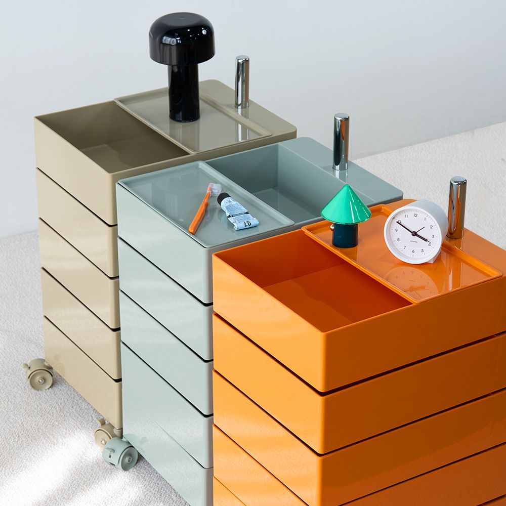 [신상품] 영가구 밀리 360도 회전 이동식 수납장 5단 트롤리 6colors