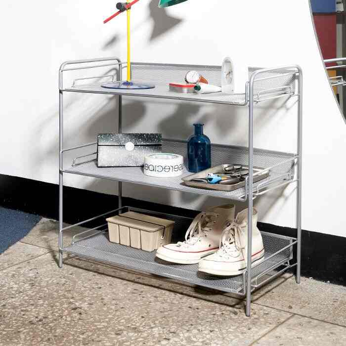 Mesh ワイド シェルフ 3段