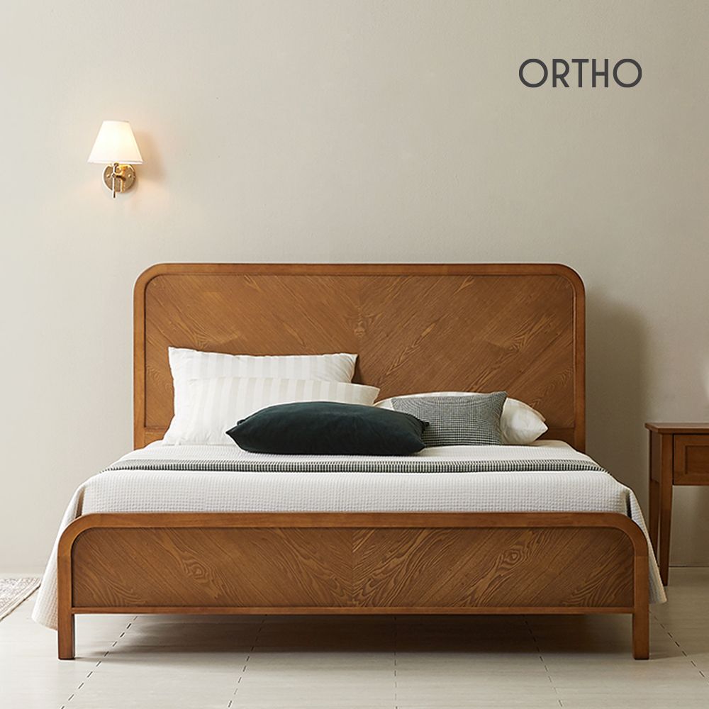 [신상품] 올쏘퍼니처 359,000원/진저 헤링본 원목 통깔판 침대 프레임 Q/K/LK