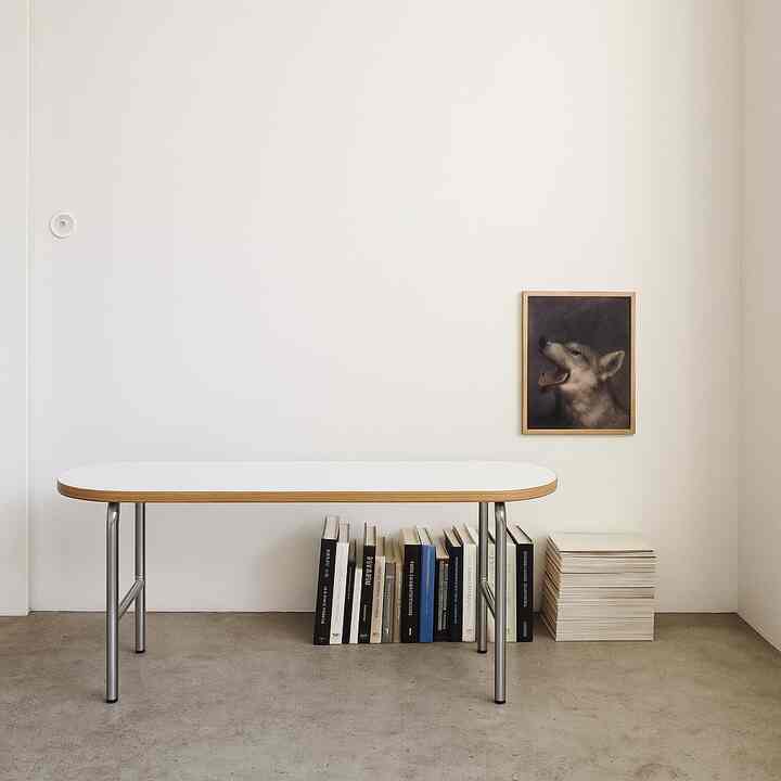 MID-CENTURY 楕円形 ダイニングベンチ［6色］