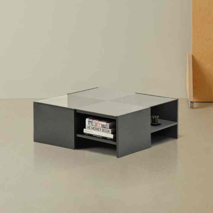 PAVE スクエア ローテーブル［2色］