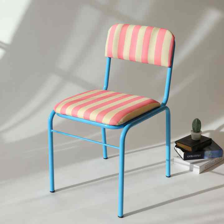 ピンク ストライプ チェア［8色］