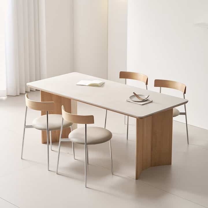 Reversible Ceramic Rectangular Dining Table