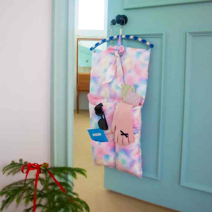 ファブリック ウォールポケット kitty catcher poket フラワー