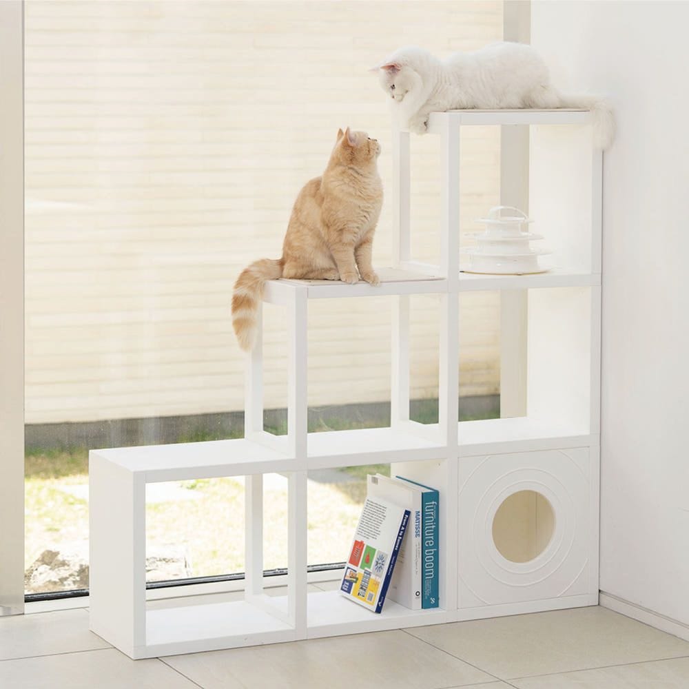 CUBICS pet 階段型 キャットタワー 4x4［7色］ | Ohouse(オーハウス)