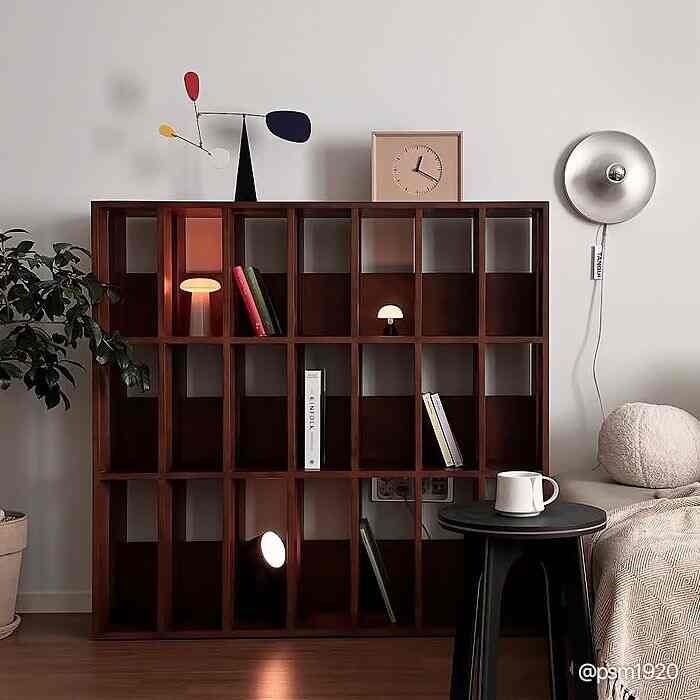 Ansley 7段3例 ウッド ブックシェルフ 120cm