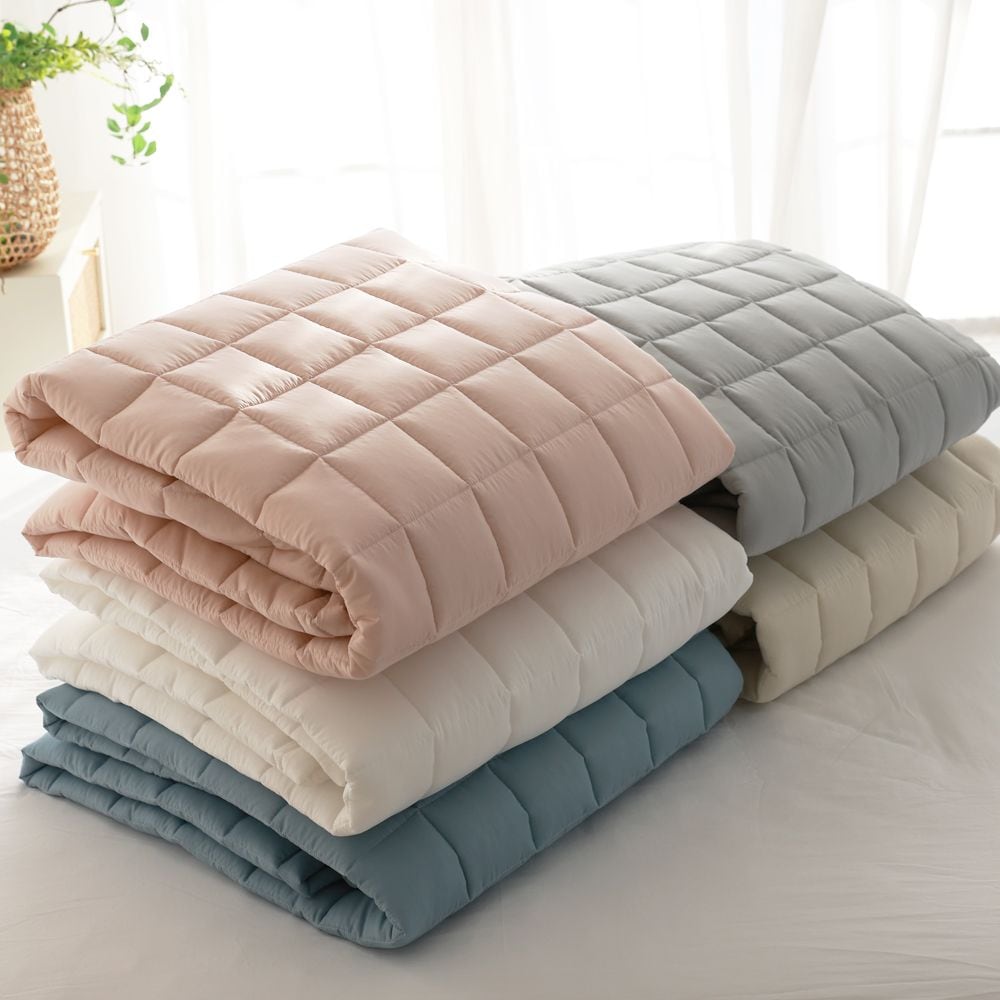 바숨 텐셀 모달 100% 고정밴드 사계절 누빔 침대패드 SS/Q 5color