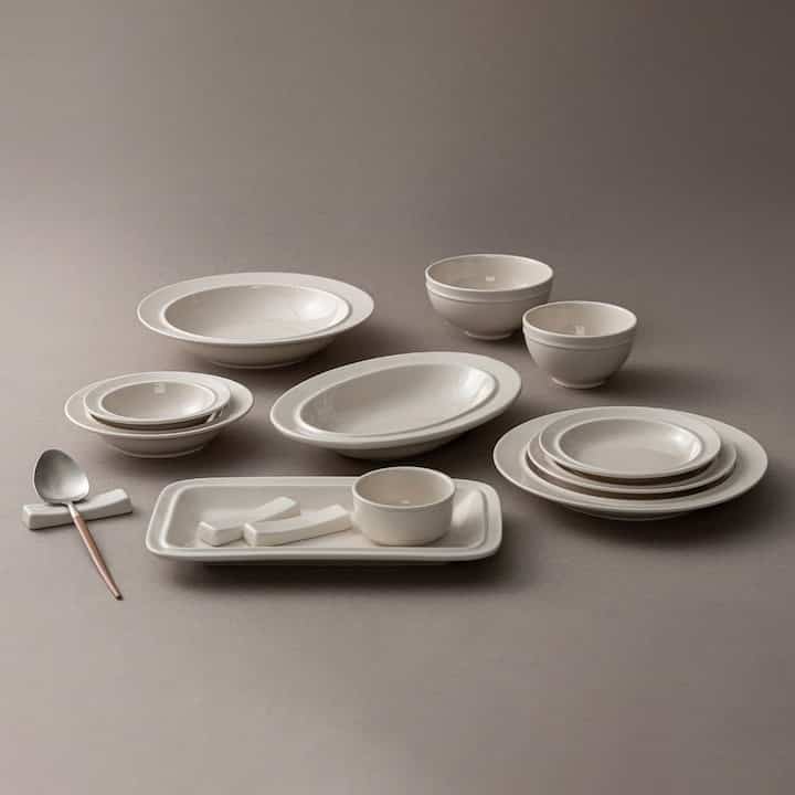 Retro line 食器 6人 40点セット［2色］