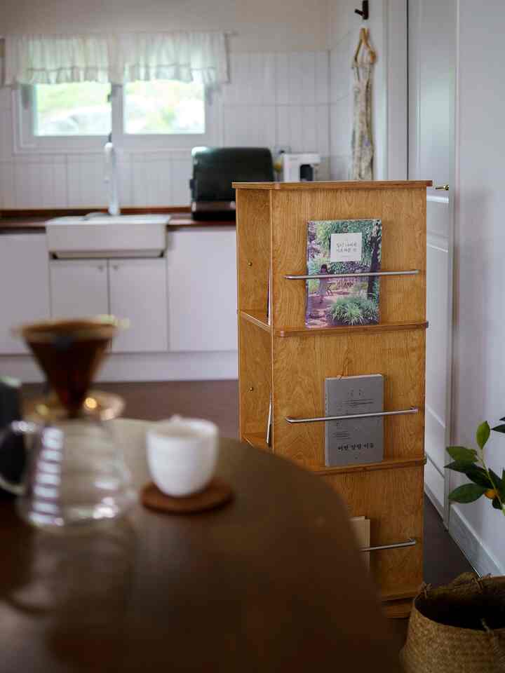 ブランチ 回転式本棚 3段［4色］