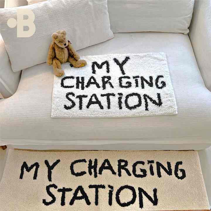 MY CHARGING STATION ミニ ラグ［3色・2サイズ］