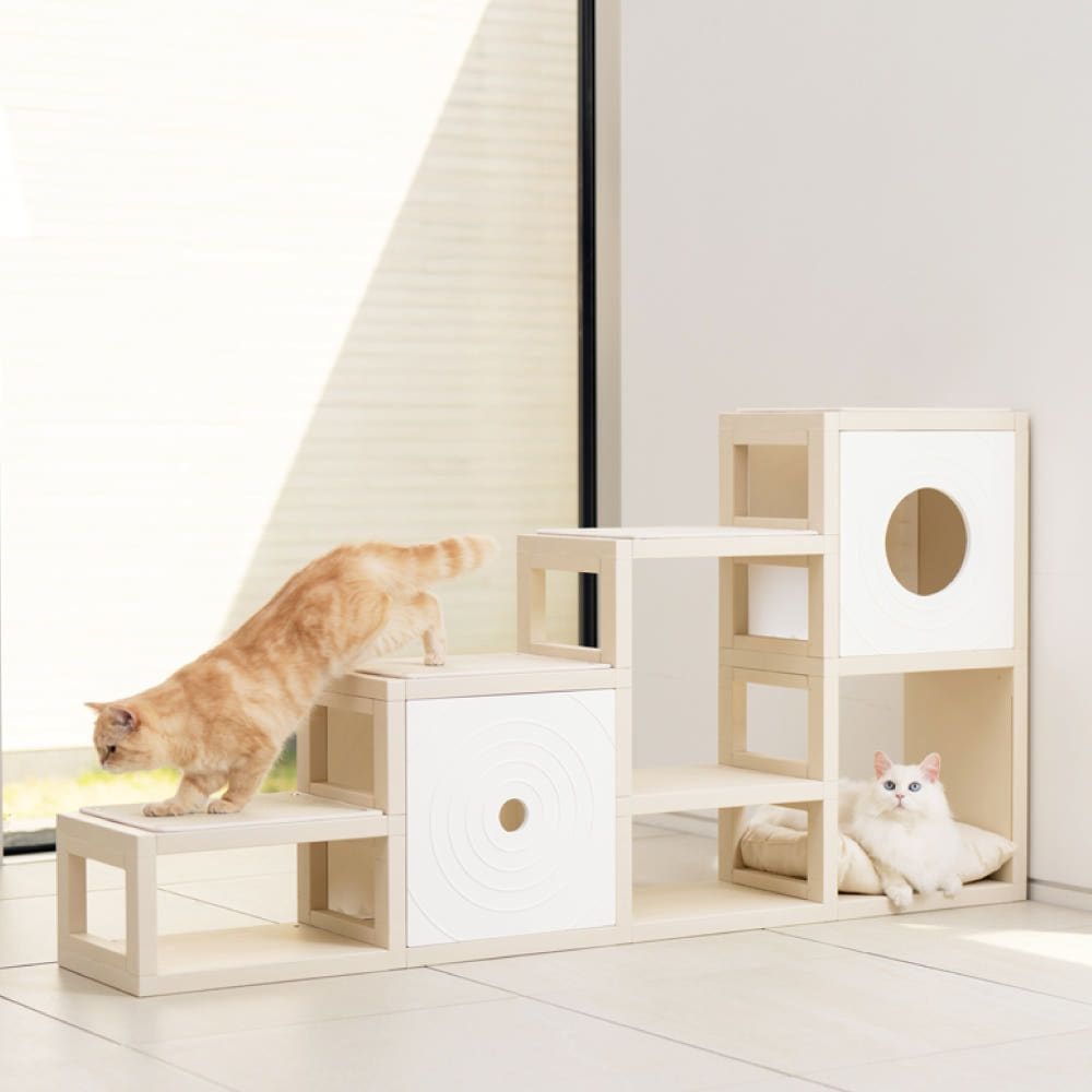 CUBICS pet 階段型 キャットタワー 5x3L マンチカン［7色］ | Ohouse