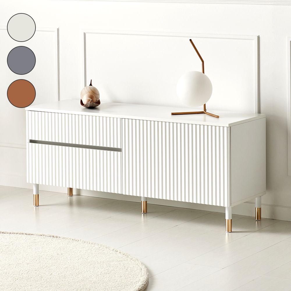 [이안가구][신상품]이안가구 갤러리 1200 높은 거실장 도어서랍형 템바보드 티비다이