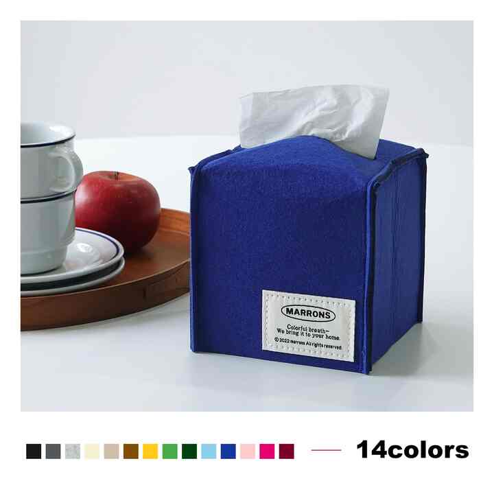 フェルト ミニティッシュケース［14色］