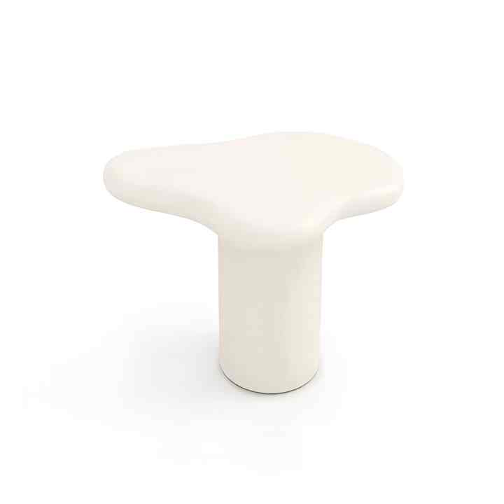 ウェーブ もくもく雲 ベージュ ローテーブル 55cm