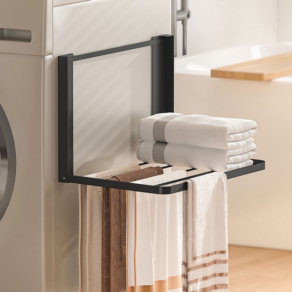 [오늘출발][신상품]오케이홈멜 무타공 자석 접이식 건조대 수건걸이 마그네틱 선반 행거