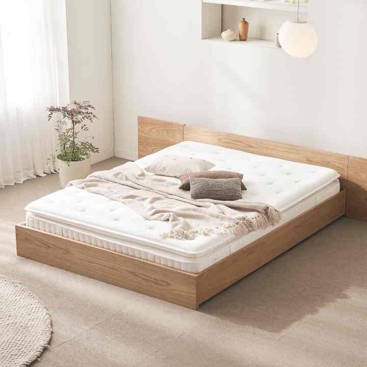 北米産 オーク ローベッドフレーム［3サイズ］