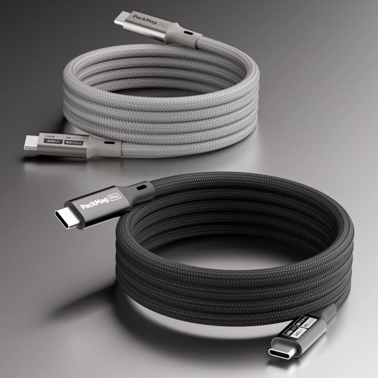 버티탭 팩맥프로 C to C타입 USB4 PD 240W 초고속충전 마그네틱 케이블 1m
