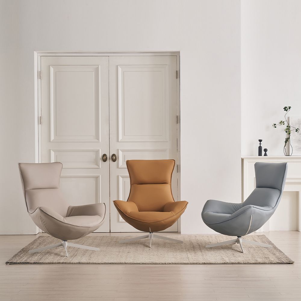 일마레하우스 타임 1인용 기능성 가죽 안락 의자 수유 360도 회전 쇼파 