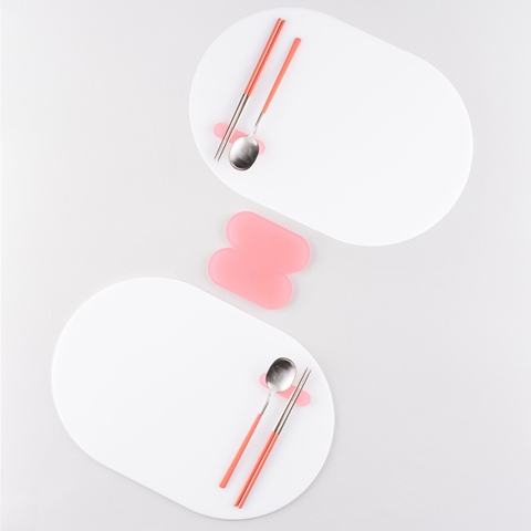 엣브 아크릴 오브제 테이블 세트 테이블매트 수저받침 냄비받침 컵받침