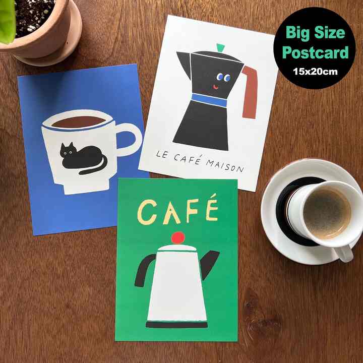 ホームカフェ ビック ポストカード 3種セット