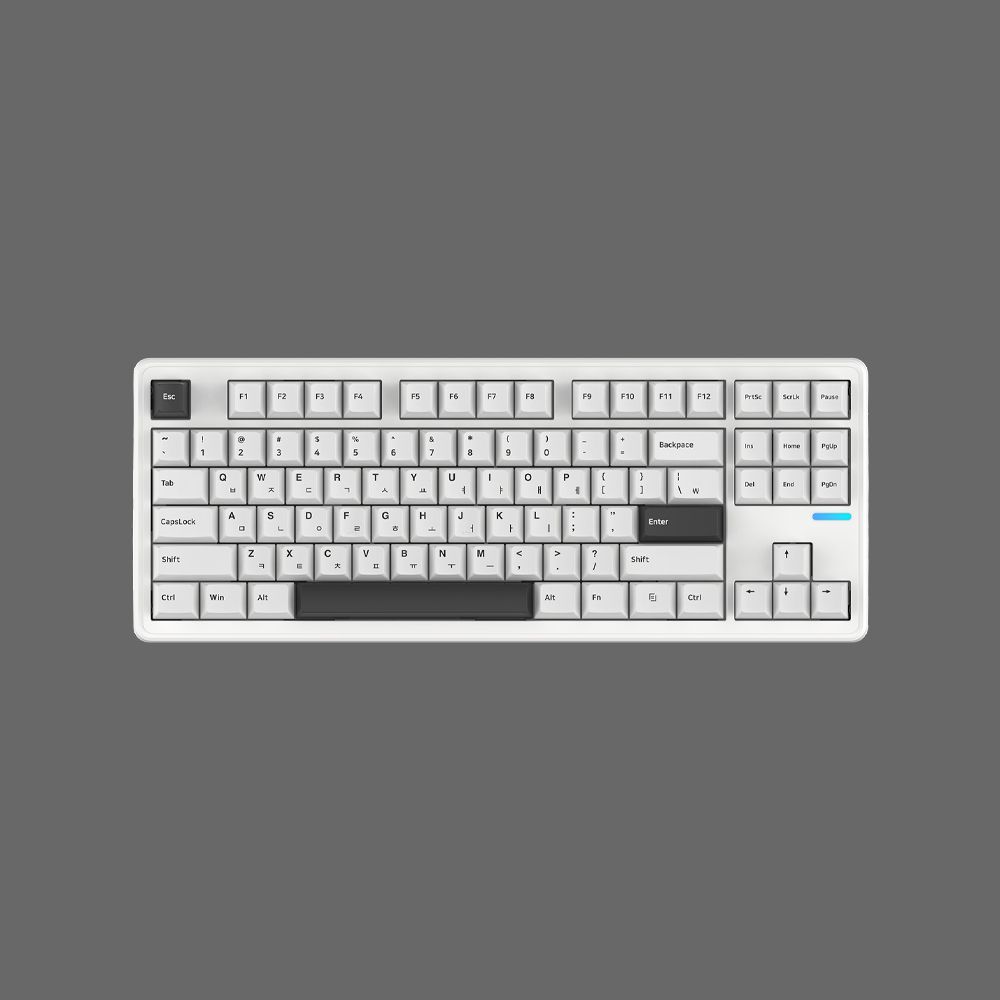 SPM PL87W 몽돌 텐키리스 유무선 블루투스 게이밍 기계식 키보드 (블랙)