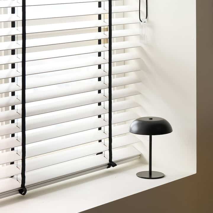 リボン ポイント ウッド ブラインド［3色］