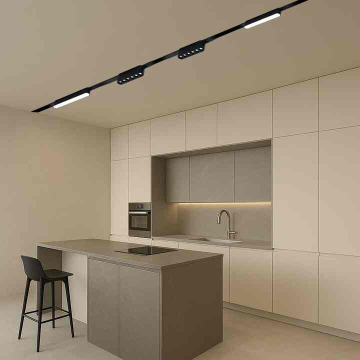 穴開けない 2世代 ET Slim Magnetic Rail ダクトレールライト 4.5mm