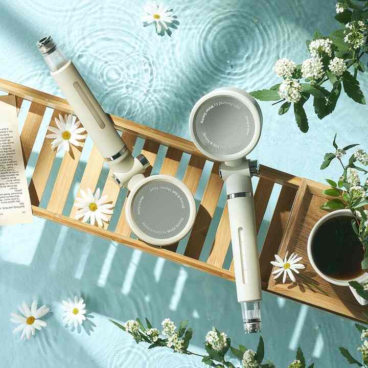 ワンタッチON/OFF フィルターシャワー＋PVCホース［11色・2サイズ］