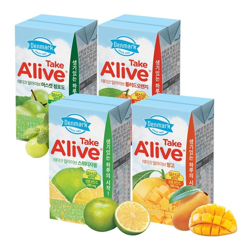 덴마크 테이크얼라이브 4종 120ml 48개