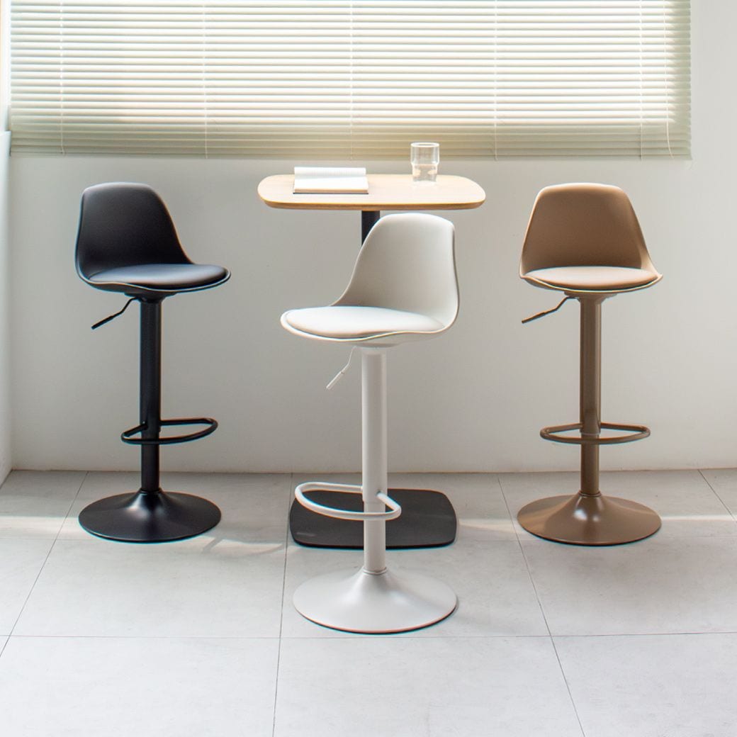 인블루가구 루시드 바텐 아일랜드 식탁 높이조절 바체어 회전 바의자 홈바