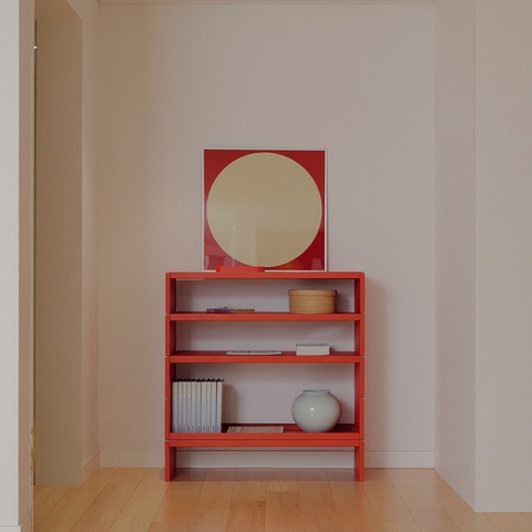rareraw PO STACKING SHELF 1段［6色］ オレンジ イエロー シルバー