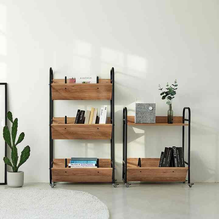 ケレンシア トロリー ブックカート［4色・2サイズ］