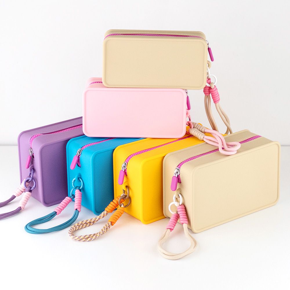 생활양식 멜로팝 실리콘 파우치 L 사이즈 수영복 여행용 휴대용