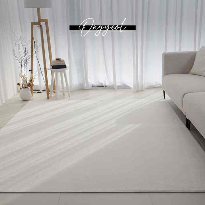 ホコリが出にくい 洗えるショートパイルスクエアラグ［14色・7サイズ］