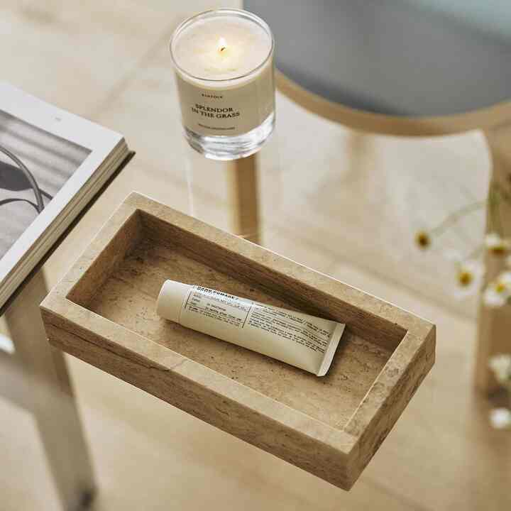 Travertine 小物トレイ