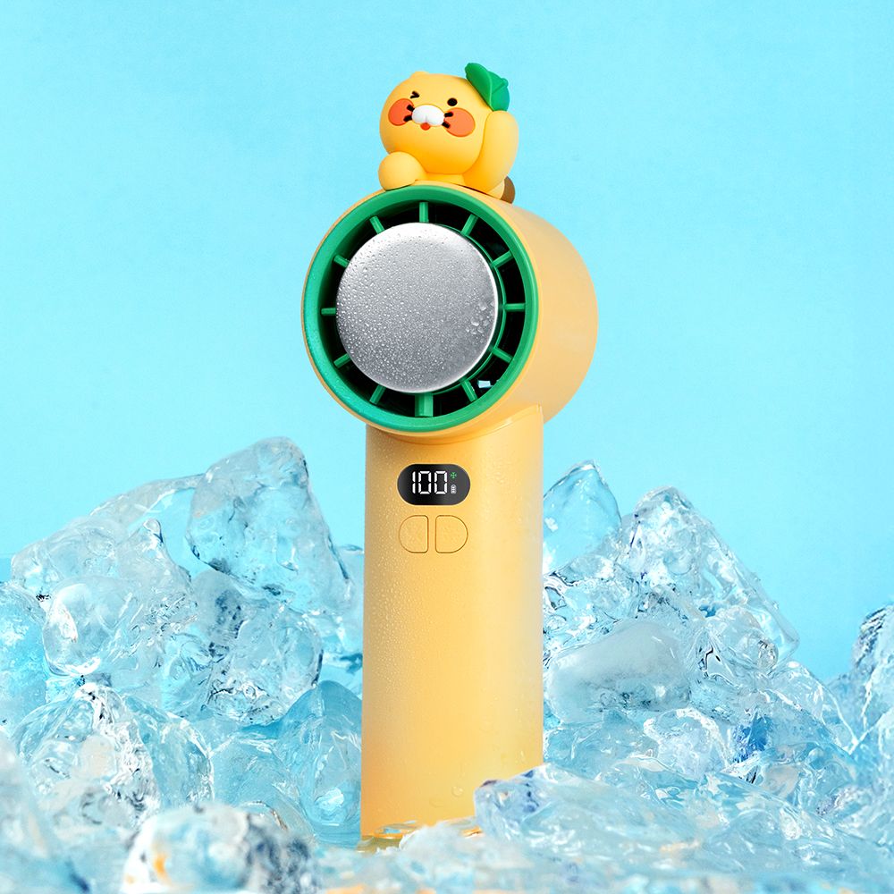 카카오프렌즈 춘식이 파워쿨링 급속냉각 휴대용 핸디 선풍기