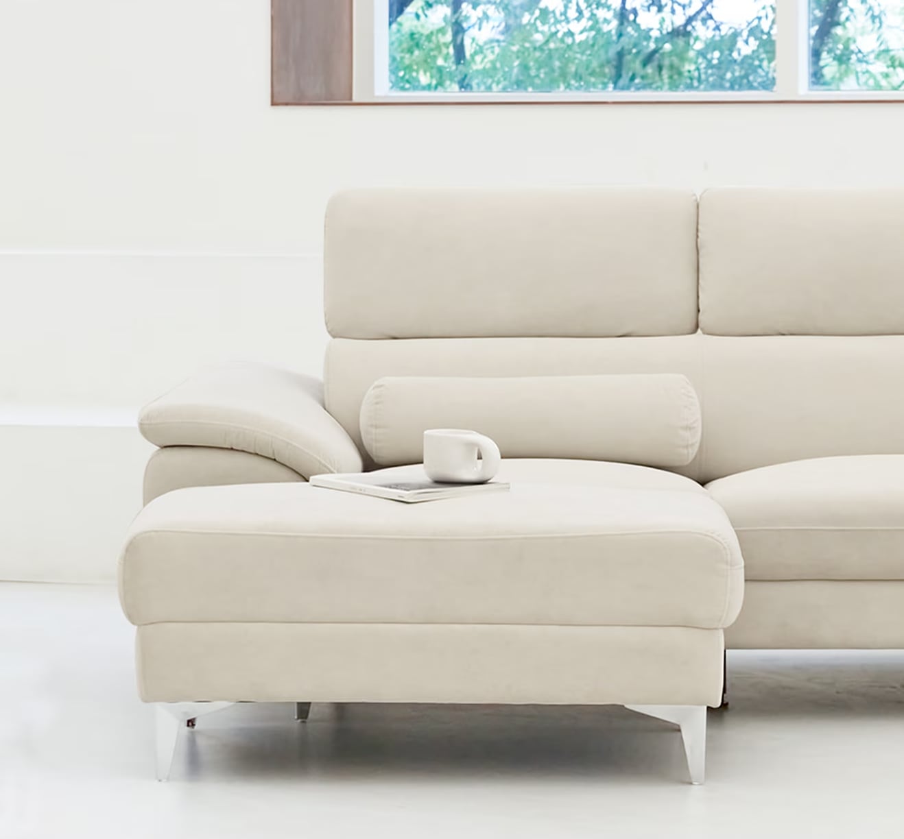 웰퍼니쳐 몬스터 메가 아쿠아텍스 패브릭 소파 스툴 