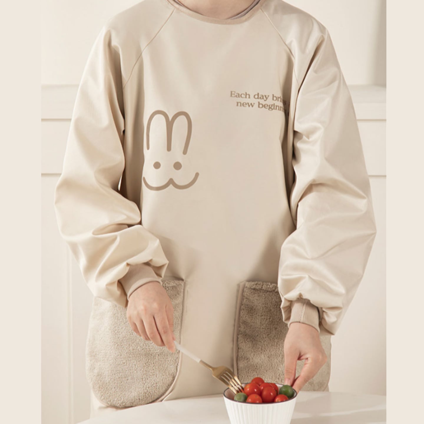 [신상품] 리빙팩토리H 꽃집 앞치마 주방 공방 작업용 미용실 알바 주방 카페 2color