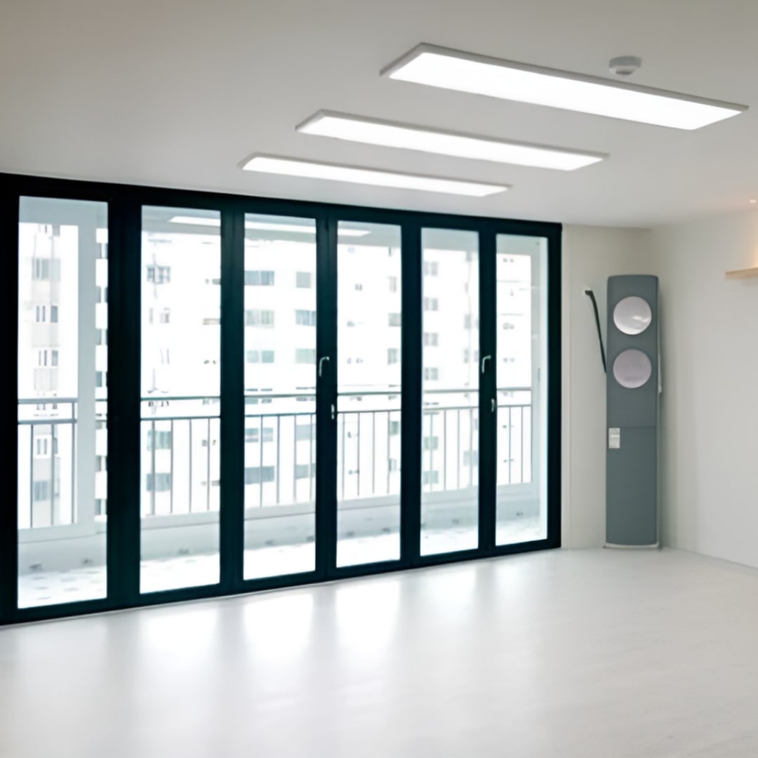 문식이도어 폴딩도어 전문가시공 아파트 베란다 거실 안방 상가 썬룸