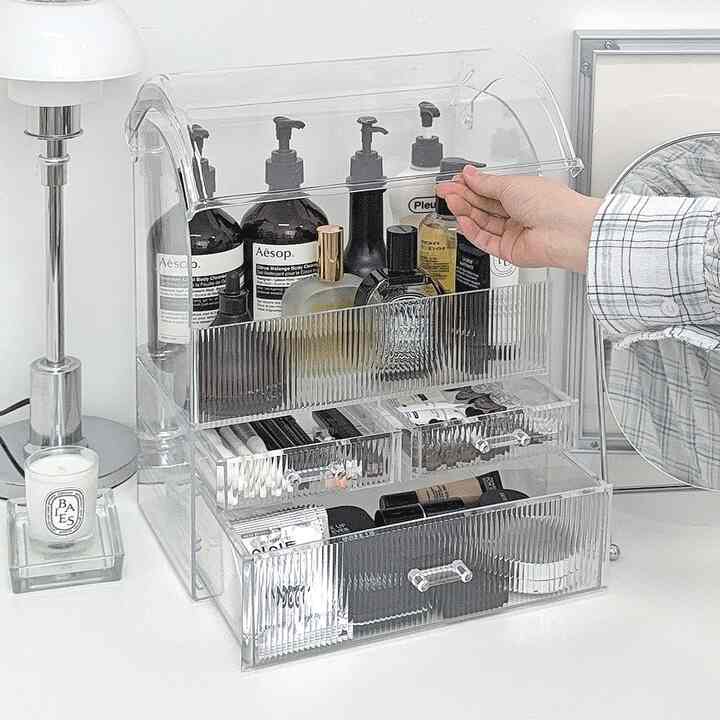 アクリル 化粧品 オーガナイザー［2種・2サイズ］