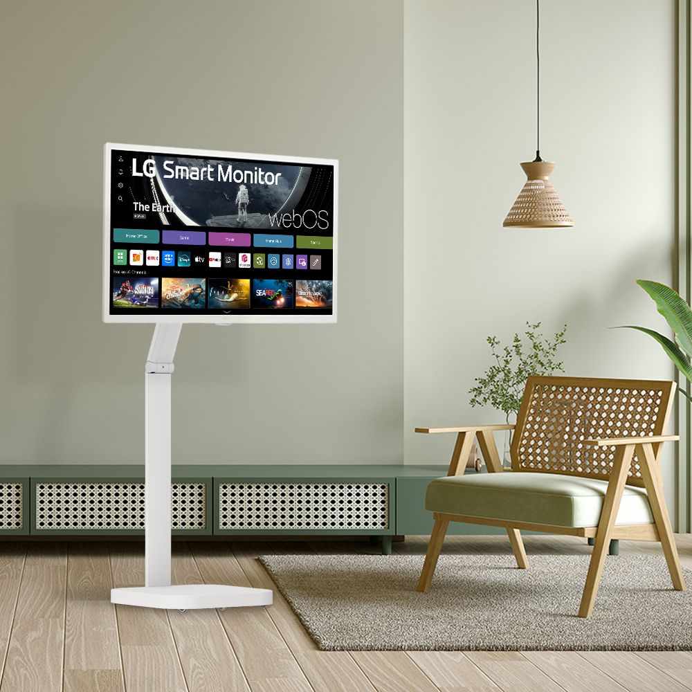 LG전자 32SR50F 스윙스탠드 세트 이동식 스마트TV 모니터 80cm
